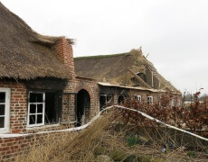 Stråtage er mindre brandfarlige