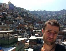 Rasmus Krath i Rocinha i Rio