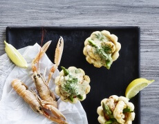 Tarteletter med jomfruhummerhaler