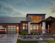 Solcelletag fra Tesla