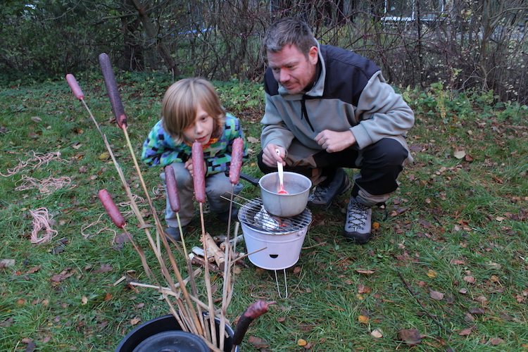 Færdige fakler af dunhammer