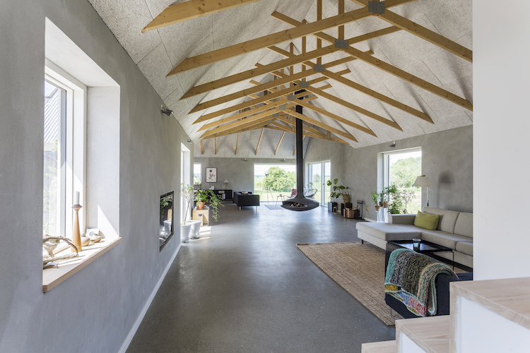 Flot kig ned igennem huset