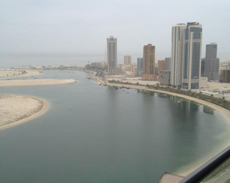 Udsigten under Susannes ferie i Dubai