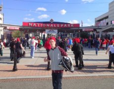 På vej til Baseball kamp