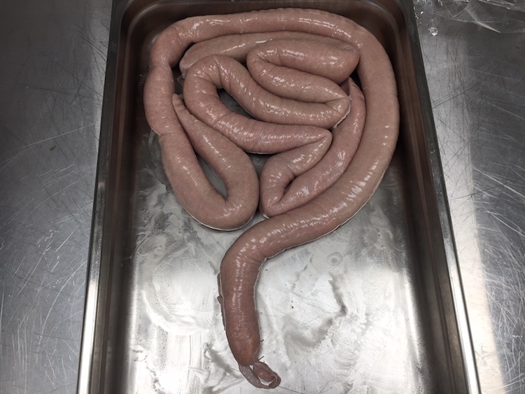 Medister formet som tarme