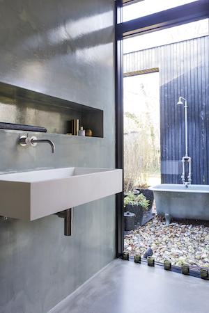 Smukt kig ud fra badeværelset