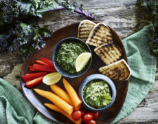 Hummus med grønkål