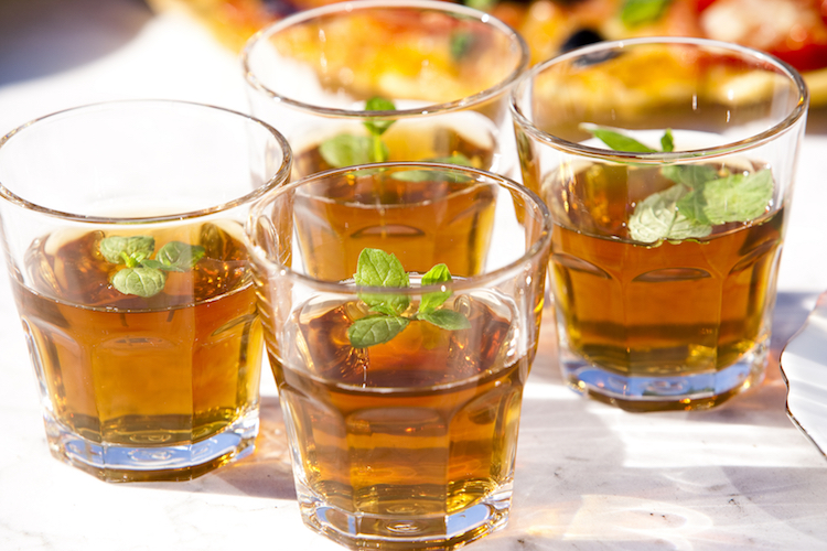 Iste med frisk mynte