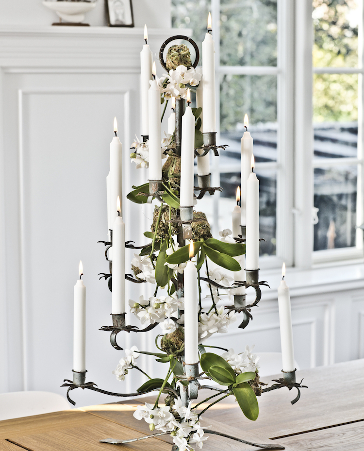 Juletræ med planter