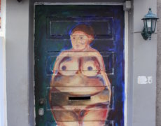 Hoveddør på Rua de Santa Maria