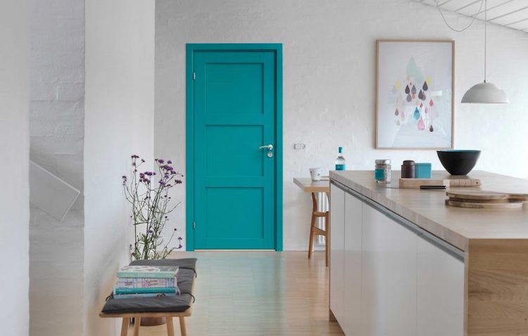 Frække farver på dørene