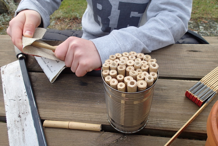 Bi-hotel af bambuspinde