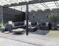 Terrasse indrettet som stue