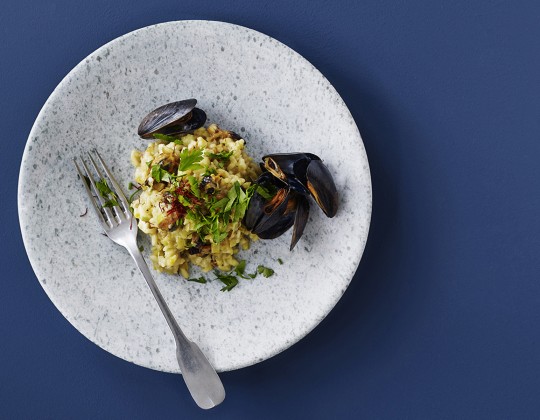 Risotto med muslinger