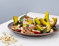 Græskar med flæsk m.m.