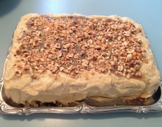 Æblekage med æblecreme